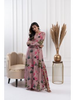 FLAMINGO THE LABEL - Womens Floral Pink Dress