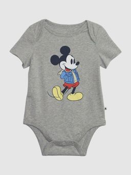 GAP - Boys Mickey Mouse Printed Round Neck Bodysuit