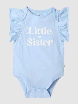 GAP - Girls Letter Printed Flutter Sleeve Bodysuit