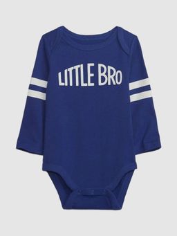 GAP - Boys Round Neck Statement Typography Bodysuit