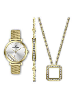 Daniel Klein - Silver Color MESH BAND Watch for Women DK.1.13172-3