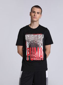 Puma - Hoops Graphic Mens Black T-Shirt