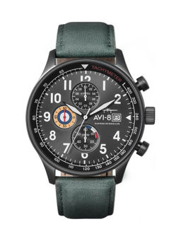AVI-8 - Hawker Hurricane Chronograph Date Analog Grey Dial Color Mens Watch-AV-4011-0D