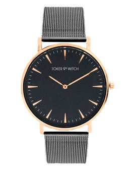 Joker and Witch - Joker & Witch Black Preto Gunmetal Watch With Bracelet Stack (Set of 2)