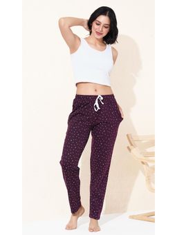 Quira - Womens Pure Cotton Pyjama Wine