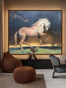 The Art House - Abstract Painting Multicolor (40X30 Inches)