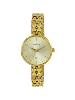 PA Maxima - Attivo Analog Watch for Women in Gold Dial Color
