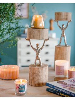 The Wishing Chair - Orion- Wood Men Candle Stand