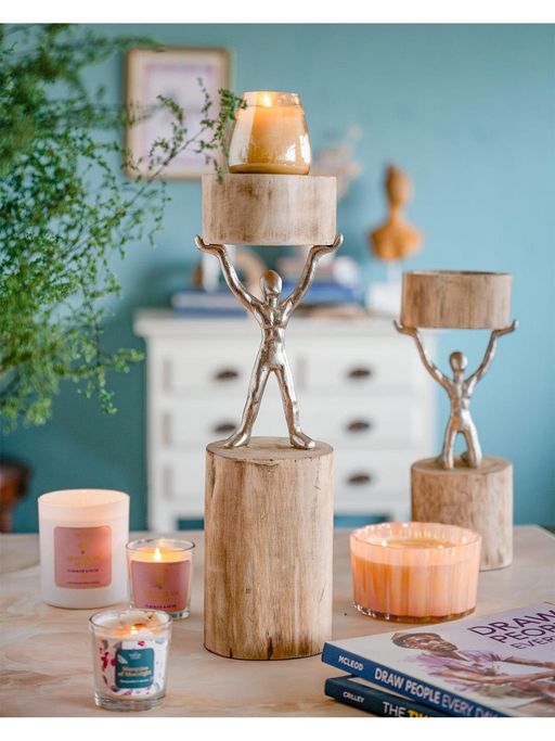 The Wishing Chair Orion - Wood Men Candle Stand