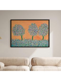 ARTCREST - Let Sun In Large Painting Black Box Framed Canvas Wall Art Painting