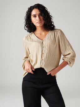 Levi's - Women Textured Regular Fit Top