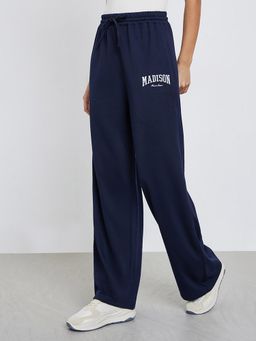 Styli - Women Solid Regular fit Wide Leg Trackpant