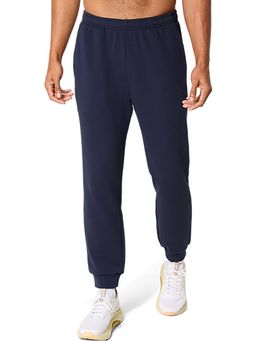 ASICS - Navy Blue Solid Regular Fit Joggers