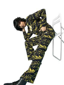 ONLY - Blue The Smurfs Wide Leg Printed Trackpant