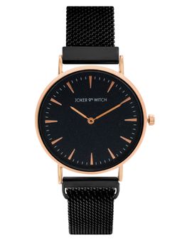 Joker and Witch - Joker & Witch Ivy Black Dial Black \& Rosegold Watch