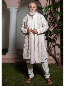 KALKI FASHION - Lavender Kurta with Pant and Dupatta for Men (Set of 3)