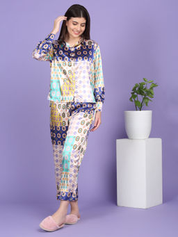 Sweet Dreams - Women Multi-Color Printed Shirt and Pyjama