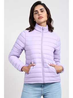 Van Heusen - Lavender Nylon Full Sleeves Zipper Jacket