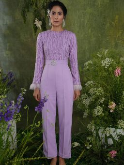 Label Iris - Lavender Sequin Jumpsuit
