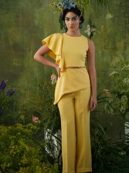 Label Iris - Yellow Chain Ruffle Co-Ord (Set of 2)