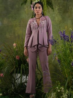 Label Iris - Mauve Embellished Co-Ord (Set of 2)