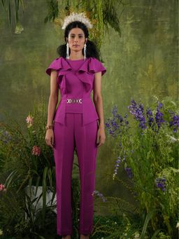 Label Iris - Magenta Ruffle Co-Ord (Set of 2)