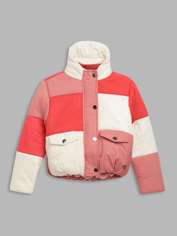 Blue Giraffe - Girls Poly Jacket