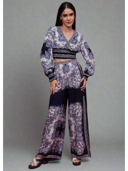 GAIIA - Lavender Printed Long Sleeves Co-Ord Set