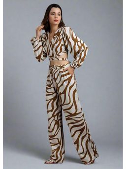 GAIIA - Abstract Brown Sugar Co-Ord Set