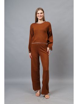 GAIIA - Brown Solid Co-Ord Sets