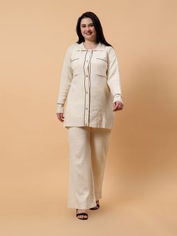 GAIIA - White Oversize Pocket Co-Ord Set