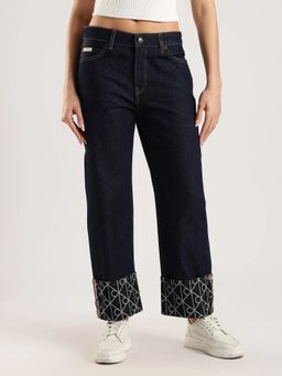 Calvin Klein - Relaxed Fit Mid Rise Navy Blue Jeans