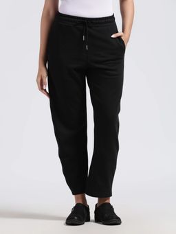 Calvin Klein - Relaxed Fit Solid Mid Rise Black Track Pant