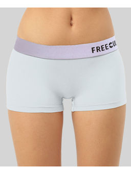 FREECULTR - Womens Boy-shorts Micromodal Silver Fox Waistband Airsoft Antichaffing - Grey