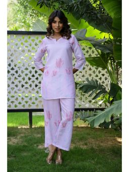 Gahan - Womens Pink Floral Stylish & Comfortable Co-Ord Set