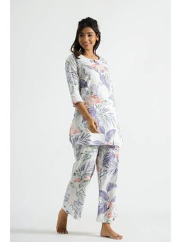 Gahan - Womens Lavender Printed Stylish & Comfortable Co-Ord Set