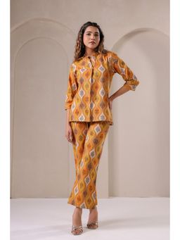 Gahan - Womens Yellow Printed Stylish & Comfortable Co-Ord Set