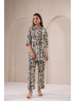 Gahan - Womens Beige Printed Stylish & Comfortable Co-Ord Set