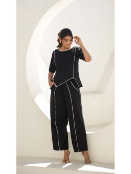Gahan - Womens Black Solid Stylish & Comfortable Co-Ord Set