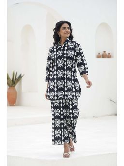 Gahan - Womens Black Printed Stylish & Comfortable Co-Ord Set