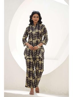 Gahan - Womens Black Printed Stylish & Comfortable Co-Ord Set