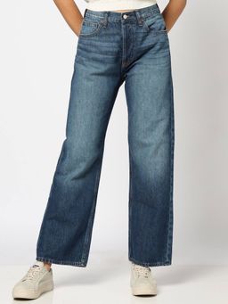 GAP - Women's Mid Rise Wide-Leg Jeans