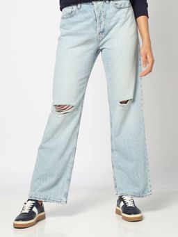 GAP - Women's Mid Rise Ripped Jeans