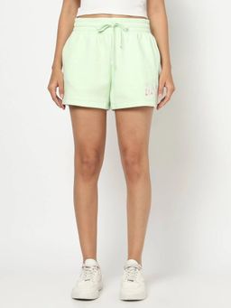 GAP - Women's Graphic Print Mid-Waist Relaxed Fit Shorts