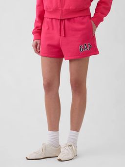 GAP - Women's Logo Print Relaxed Fit Mid-Rise Shorts