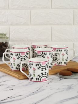 India Circus by Krsnaa Mehta - Appliqued Harmony Mug ((Set of 6))