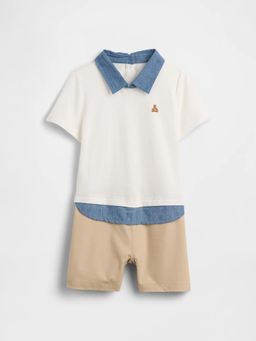 GAP - Kid's Novelty Print Stylised Spread Collar Onesies