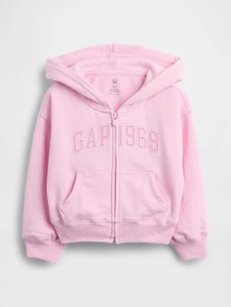 GAP - Girl's Logo Print Zip-Front Hoodie