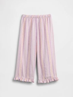 GAP - Girl's Vertical Stripe Mid Waist Parallel Trouser
