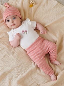 Oh My Bebe - Organic Cotton Baby Onesies with Jogger and Bennie